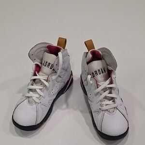 Air Jordan 7 Retro Cardinal White Red Lace up Size 11